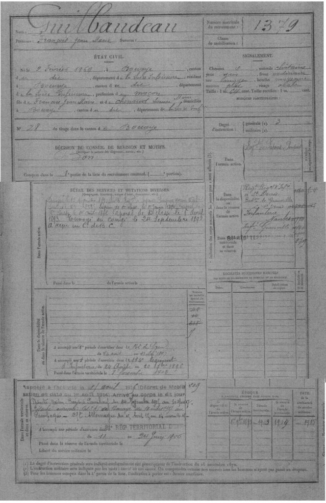francois-guilbaudeau-registre-matricule-2